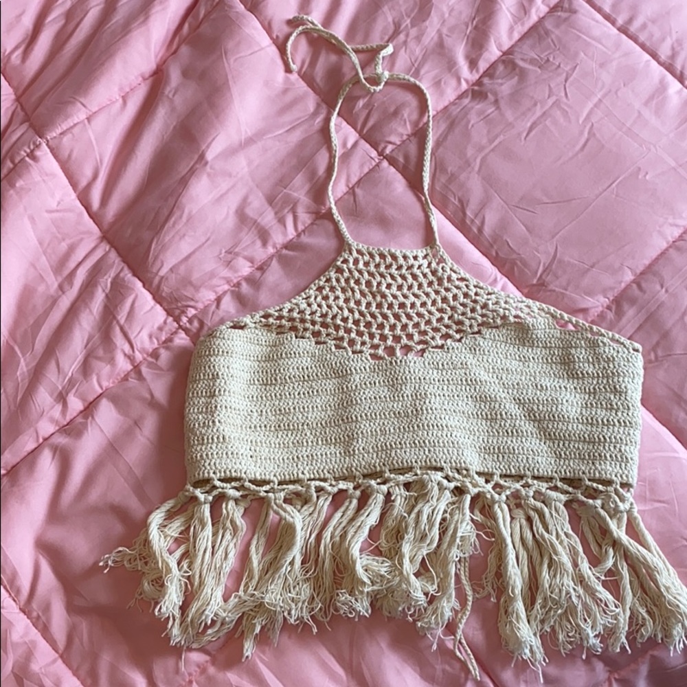 Fringe crop top